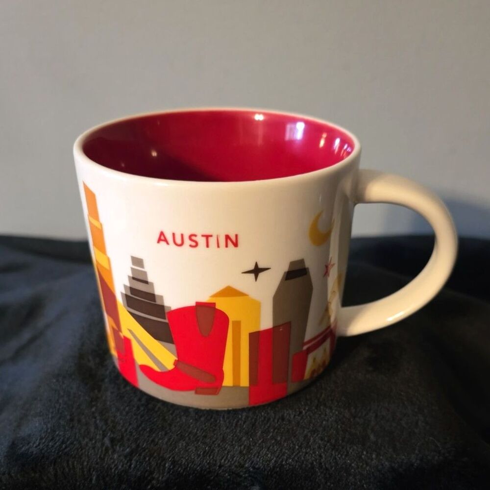 Starbucks Coffee Austin 14oz Mug Cup You Are Here Collection 2013